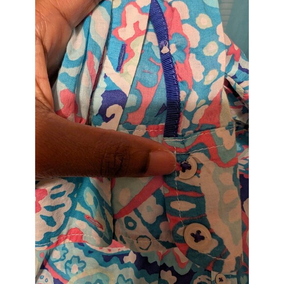 Talbots Classic Cotton Shirt - LayeredPaisley  Long Sleeve Button Up Shirt Sz M - Picture 4 of 13